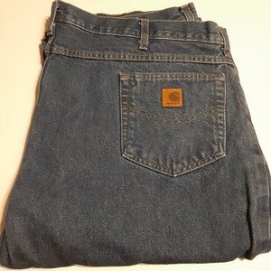 Carhartt Men's Blue Denim Jeans in Size 46x32 B180 DST